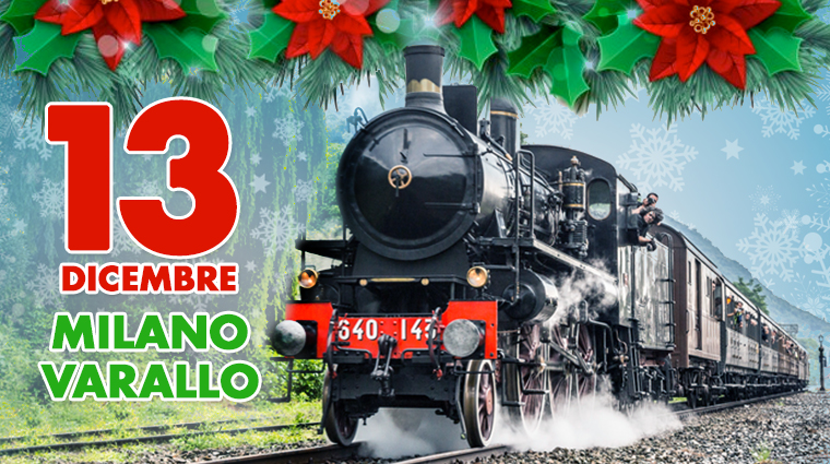 Treno storico in Valsesia per Natale